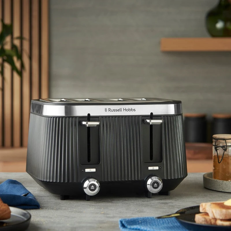 Russell Hobbs Bronte 1960W 4 Slice Toaster - Schwarz | 26770