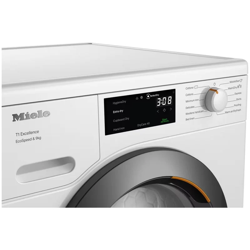 Miele T1 EcoSpeed 9KG freistehend Heat Pump Wäschetrockner - Lotus Weiß | TED645WP