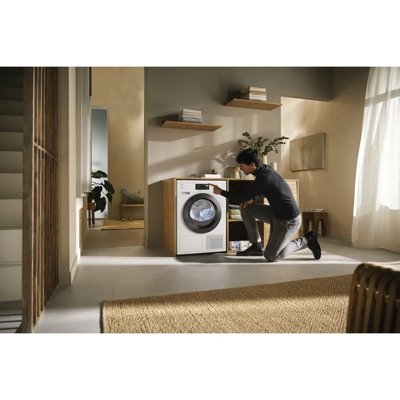 Miele T1 EcoSpeed 9KG freistehend Heat Pump Wäschetrockner - Lotus Weiß | TED645WP