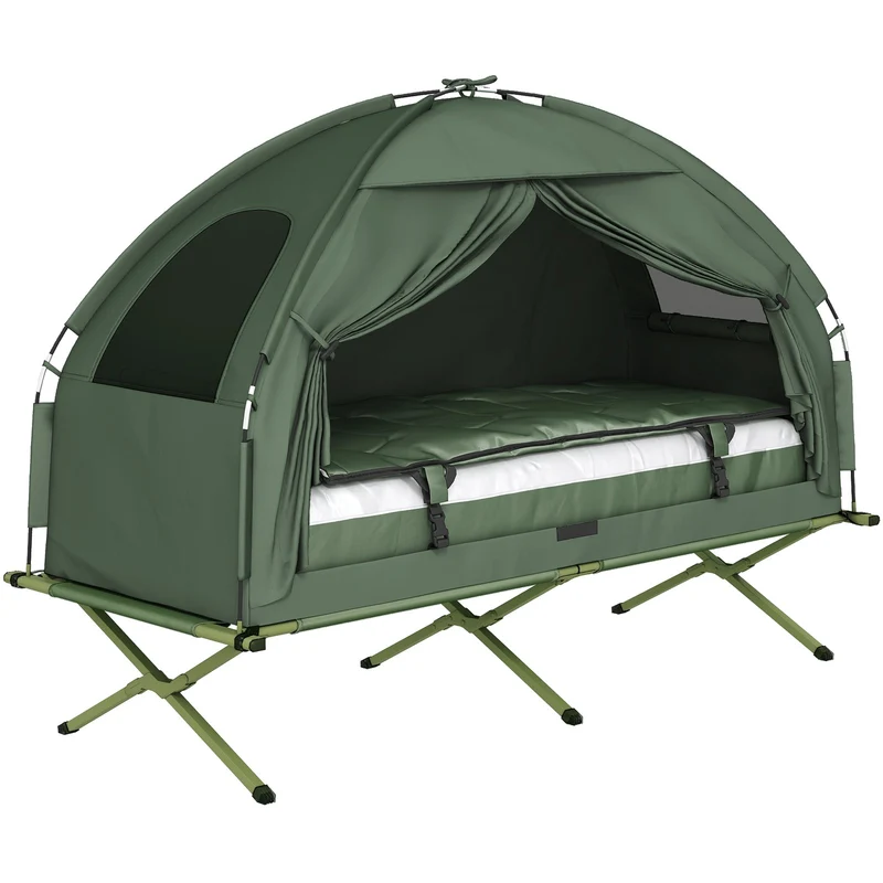 Feldbett Camping Set 4in1 Zelt Outdoor Bett