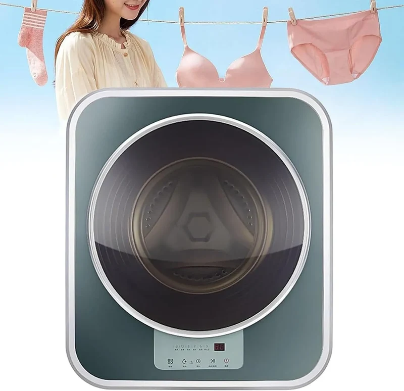 Waschmaschine, 3 kg, Grün, Für Badezimmer, Apartment, Hotel, Zuhause, Green, 8 Modi Mini Kleine Wandmontierte Washing Machine 3Kg Trommel Unterwäsche