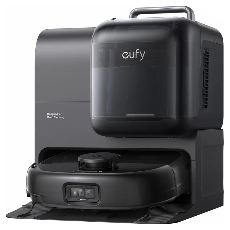 Eufy Omni E28 Robot Vacuum, Mop und Portable Deep Cleaner mit All-in-One Station - Schwarz | T2352V11