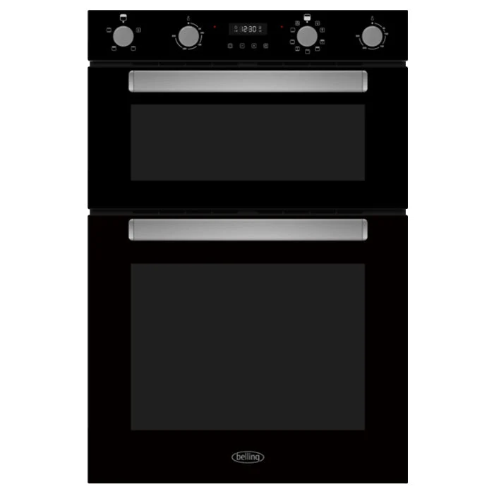 Belling 110L Einbau Doppelbackofen - Schwarz | BI904MFBK