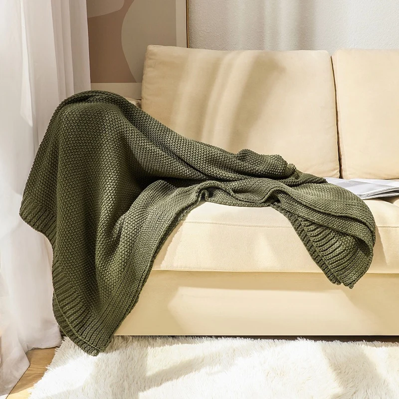 Gemütliche Gewebte Strickdecke