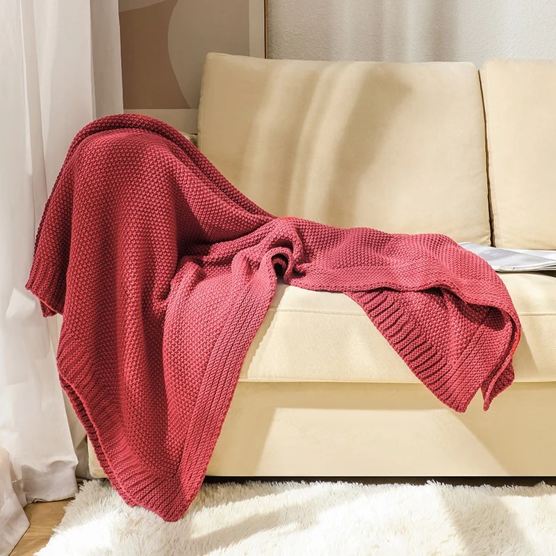 Gemütliche Gewebte Strickdecke