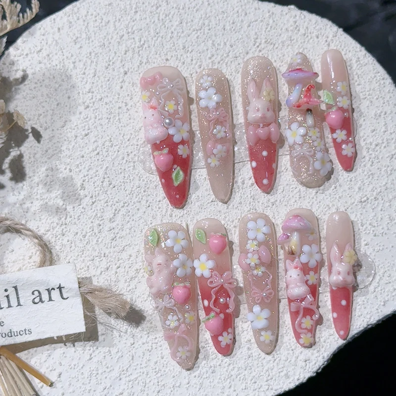 Verspieltes Themen-Acryl-Nagelkunst-Set