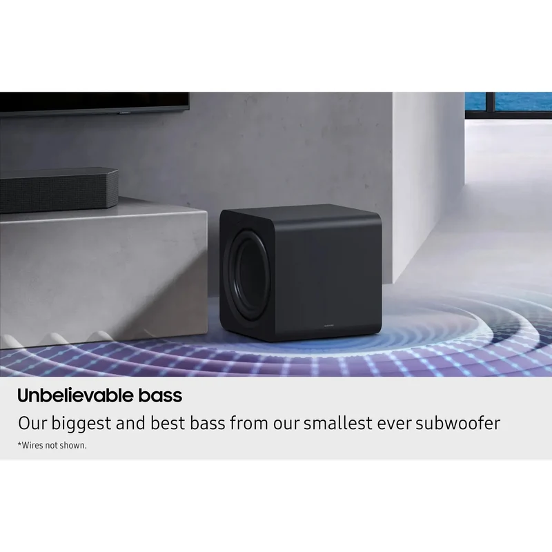 Samsung Q-Series 11.1.4CH Soundbar mit Subwoofer & Rear Speakers - Titan Schwarz | HW-Q990F/XU