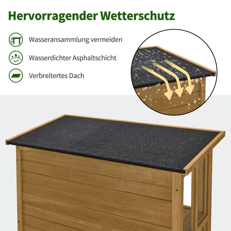 Gartenschrank Gerätehaus Geräteschuppen 58x107x180 cm