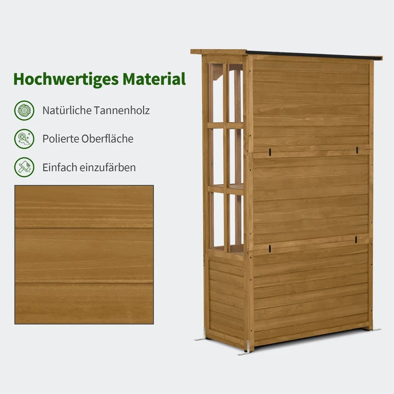 Gartenschrank Gerätehaus Geräteschuppen 58x107x180 cm