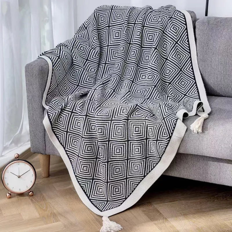 Hausdekor Strickwurfdecken mit Struktur