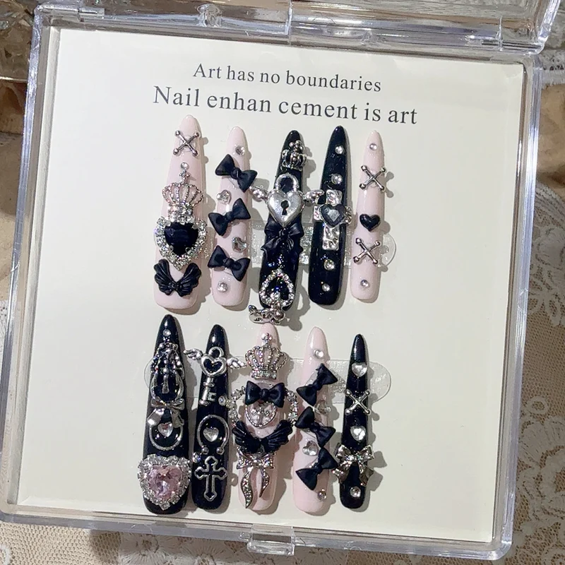 Rock-inspirierte dekorative Nagelkunst-Set