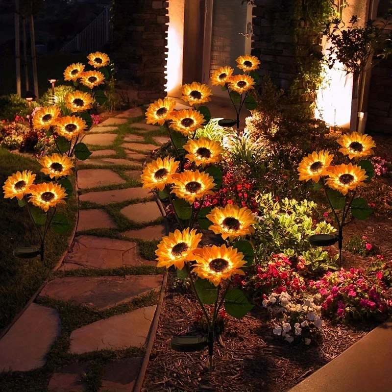 🌞🌻Wasserdichte Solar-Sonnenblumenleuchten für den Garten - Jetzt im Angebot