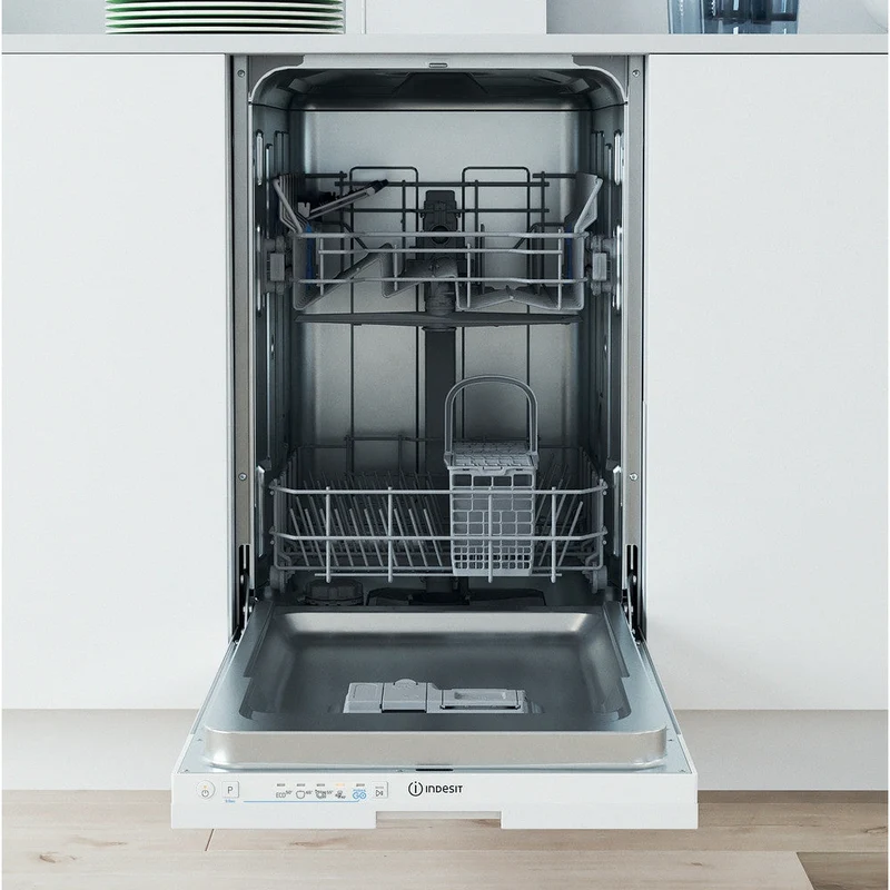 Indesit 45CM Einbau Slimline Geschirrspüler - Weiß | IN2IE10CS80UK
