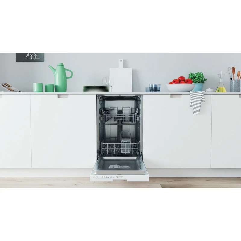 Indesit 45CM Einbau Slimline Geschirrspüler - Weiß | IN2IE10CS80UK