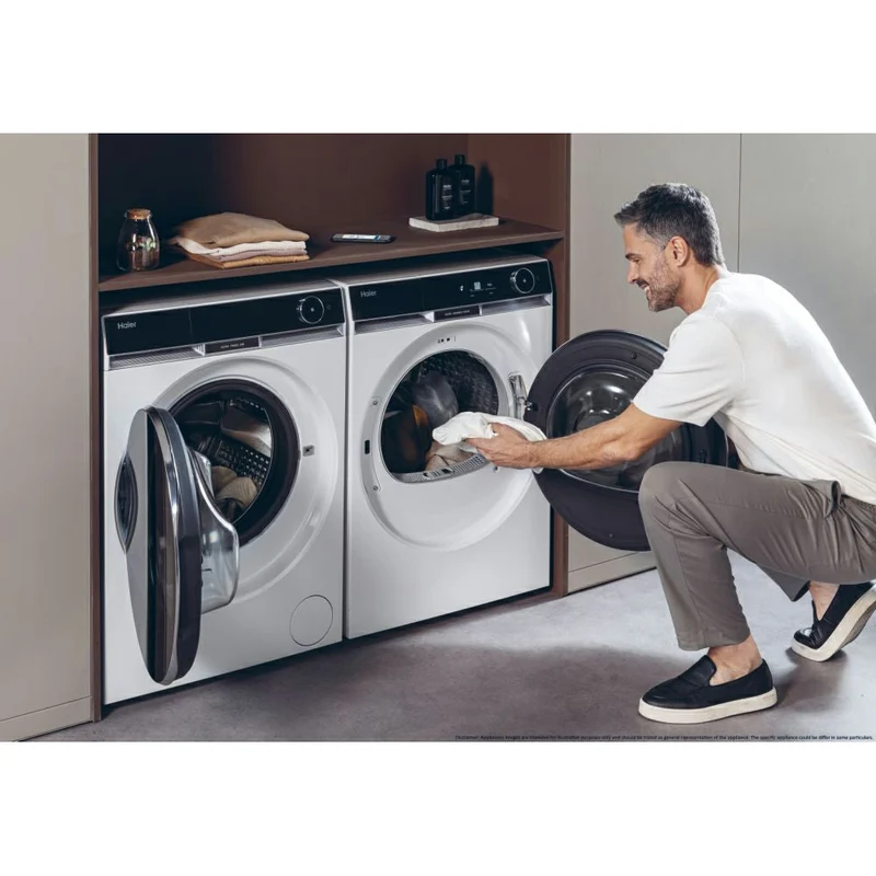 Haier X Series 11 9KG freistehend Heat Pump Wäschetrockner - Weiß | HD90-A3Q397U1-UK