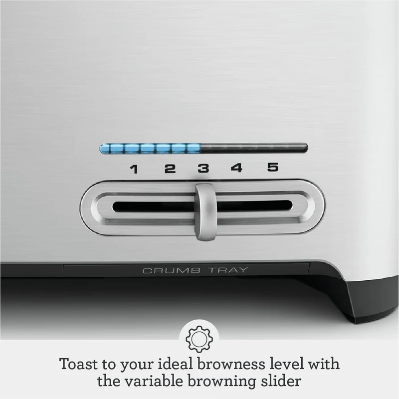 Sage The Smart Toast 1900W 4 Slice Toaster - Brushed Aluminium | BTA845UK