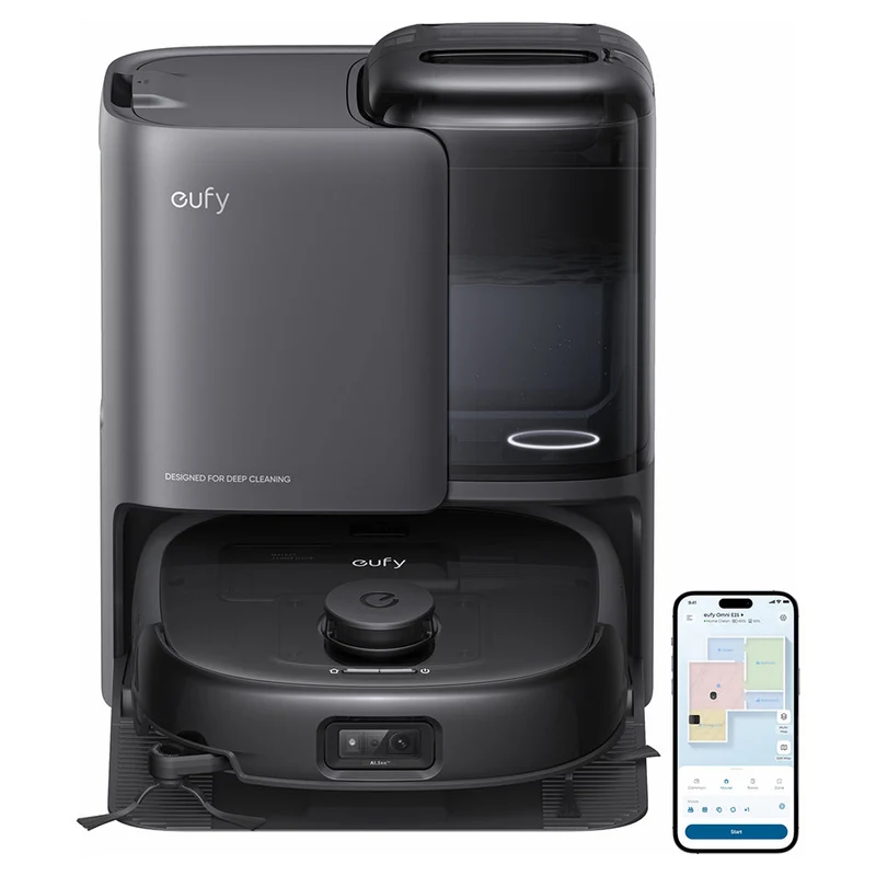 Eufy Omni E25 Robot Vacuum und Mop mit All-in-One Station - Schwarz | T2353V11