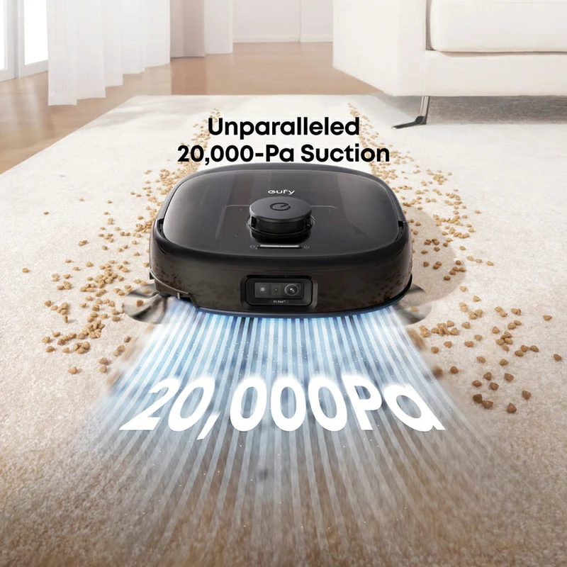 Eufy Omni E25 Robot Vacuum und Mop mit All-in-One Station - Schwarz | T2353V11