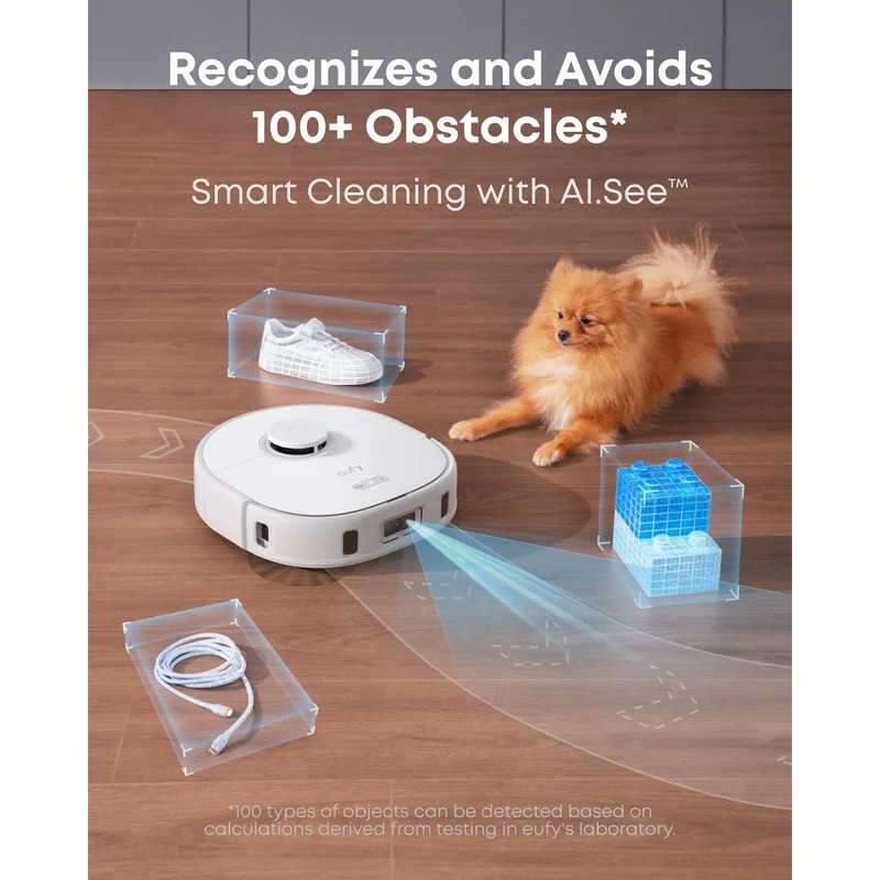 Eufy X10 Pro Omni Robot Vacuum und Mop mit All-in-One Station- Weiß | T2351221