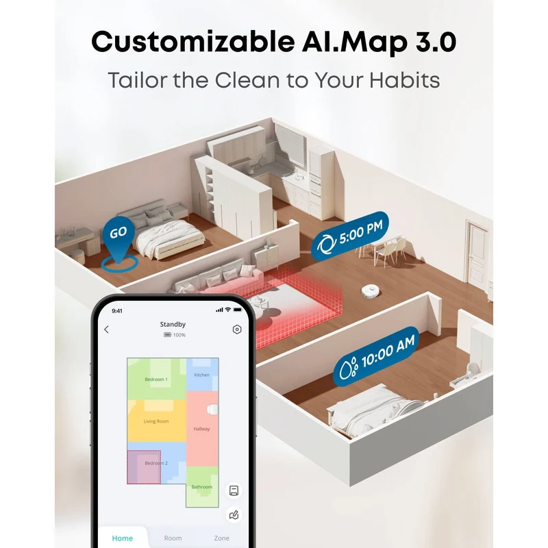 Eufy X10 Pro Omni Robot Vacuum und Mop mit All-in-One Station- Weiß | T2351221