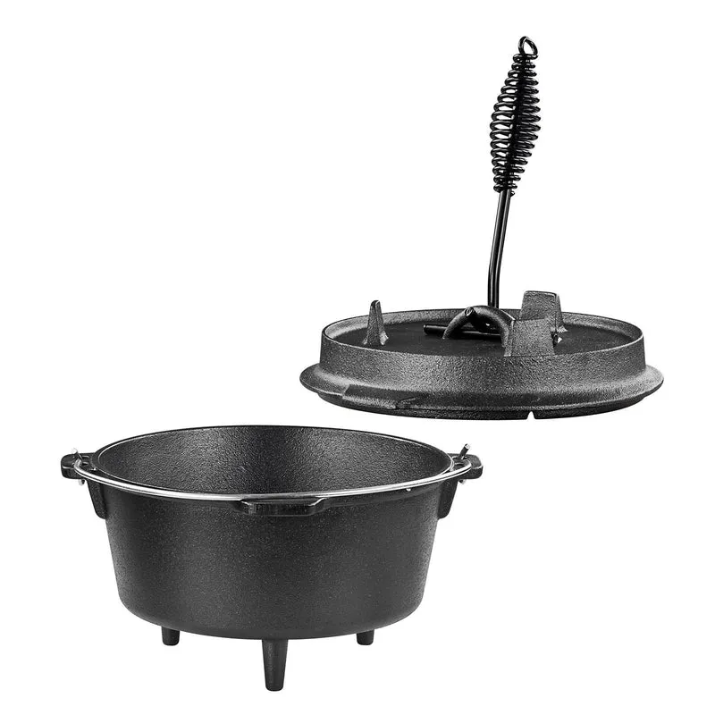 Gusseisen Feuertopf Schmortopf 4 Liter Lagerfeuer Outdoor