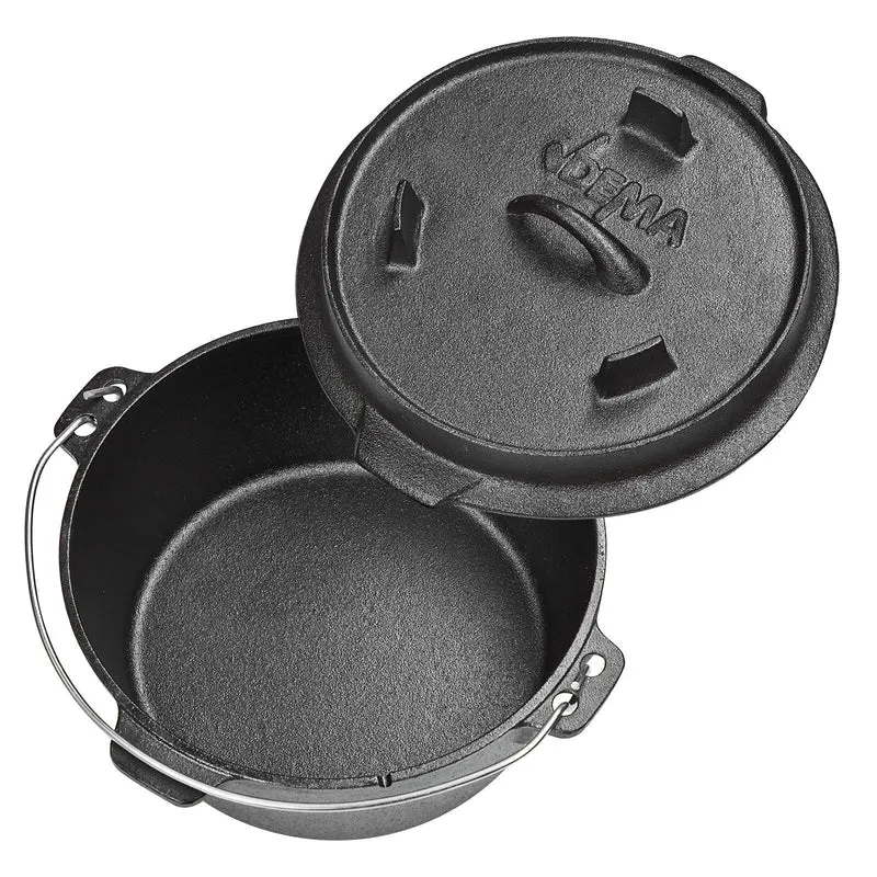 Gusseisen Feuertopf Schmortopf 4 Liter Lagerfeuer Outdoor