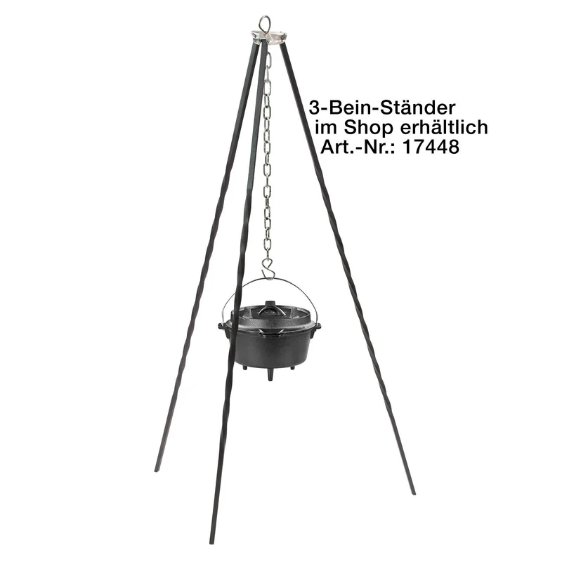 Gusseisen Feuertopf Schmortopf 4 Liter Lagerfeuer Outdoor
