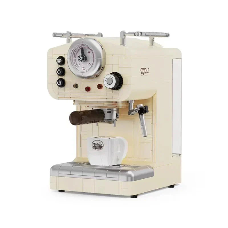 Skanto | 678PCS Kreativ-Serie Klassische Kaffeemaschine Bausteine Automatische Getränkemaschine Modell Bauspielzeug Geschenk für Kinder