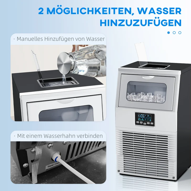 Eiswürfelmaschine LED Beleuchtung Eiswürfelbereiter Eismaschine