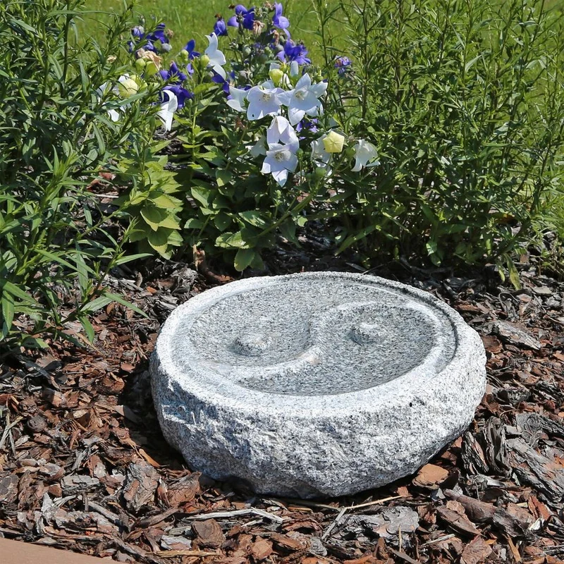 Granit Quellstein 50 cm Granitsäule Springbrunnen Gartenbrunnen