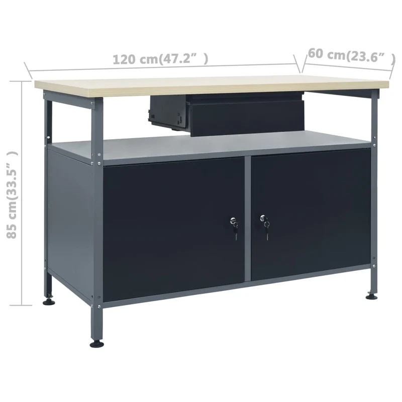 Werkbank 3 Werkzeugwaende 1 Wandschrank Werkstatt Arbeitsplatz Werkstatteinrichtung