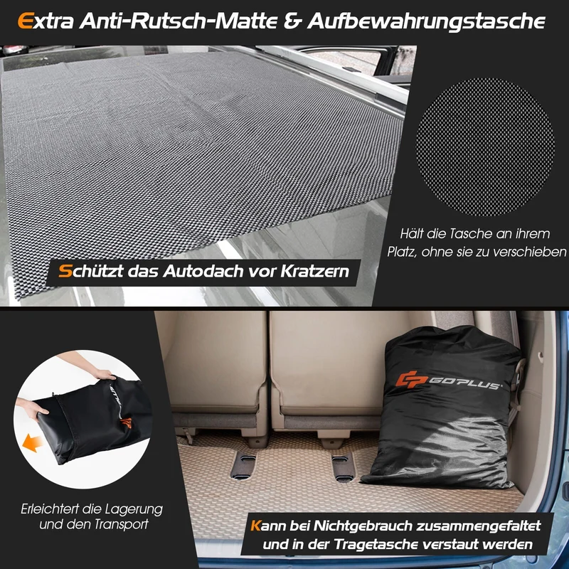 600 L Dachbox Dachkoffer Faltbar Aufbewahrungsbox Dachtasche 132x100x43 cm
