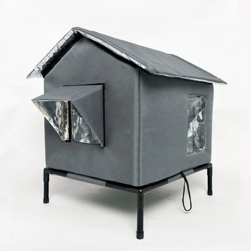 🏠 Nur für kurze Zeit: 50 % Rabatt + versandkostenfrei! 🐈 Erhöhtes Outdoor-Katzenhaus für jedes Wetter – wasserdicht, isoliert, faltbar 🌧️