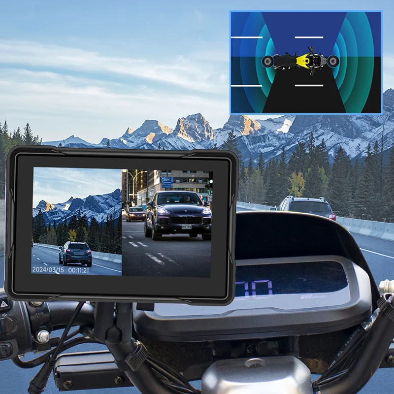 🏍️ LIMITED-TIME 50% RABATT! 📹 Motorrad-Dashcam mit CarPlay – IPX6 Wasserdicht, Dual-Kamera, Drahtlos 🎥