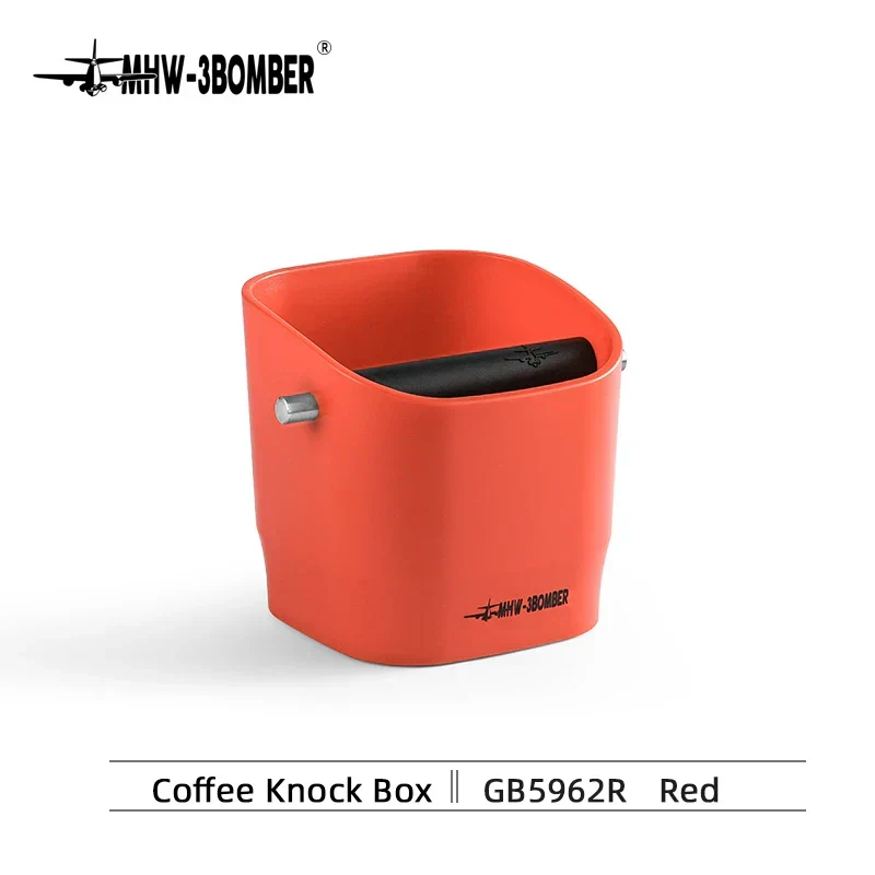 Skanto | 0.9-1.2 l Espresso-Abschlagbehälter, abnehmbare Abschlagstange und rutschfeste Basis, quadratischer Kaffeesatzbehälter, Barista-Schreibtischzubehör