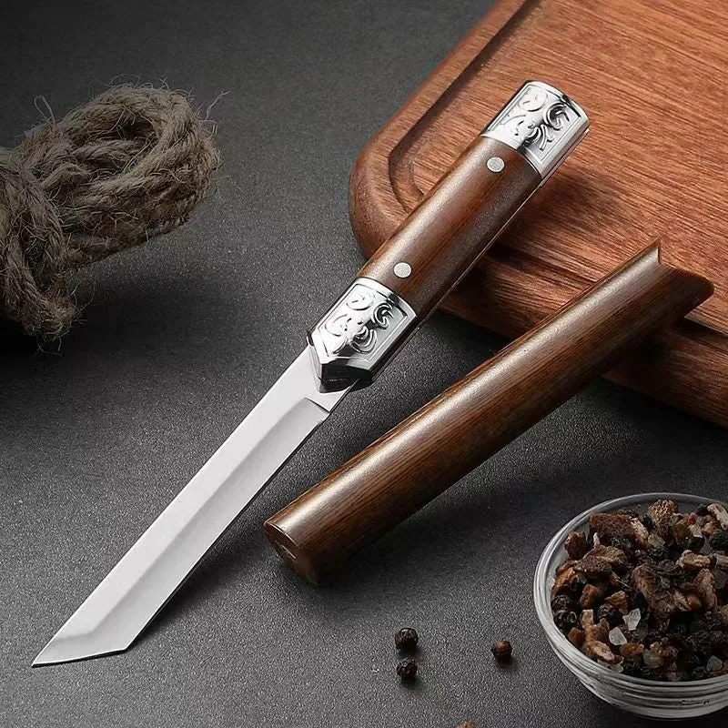 Skanto | Handgemachtes Gebrauchsmesser mit japanischem Holzgriff
