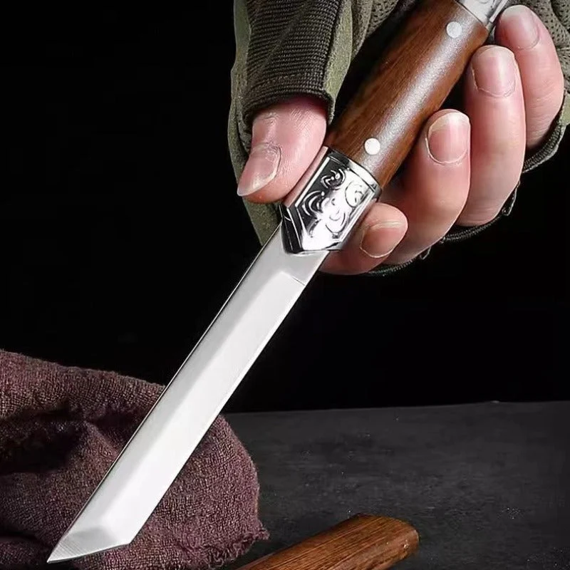 Skanto | Handgemachtes Gebrauchsmesser mit japanischem Holzgriff