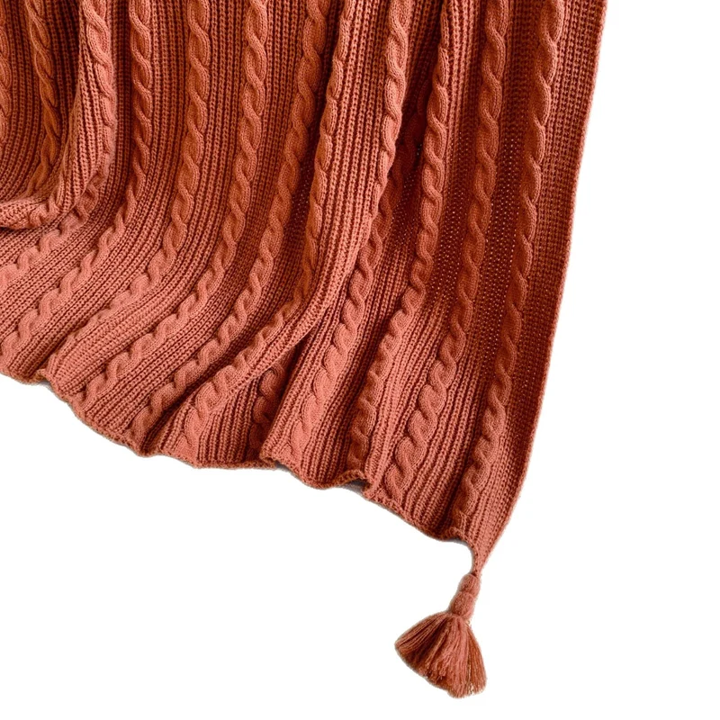 Gemütliche Strickdecke