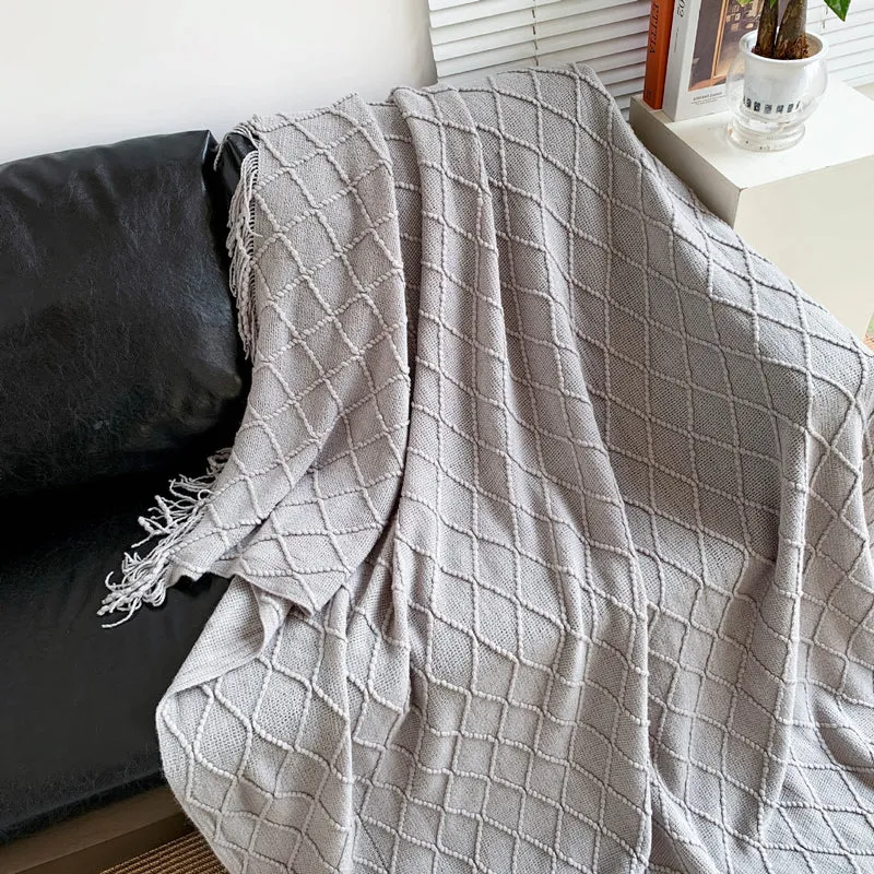 Gemütliche Strickdecke