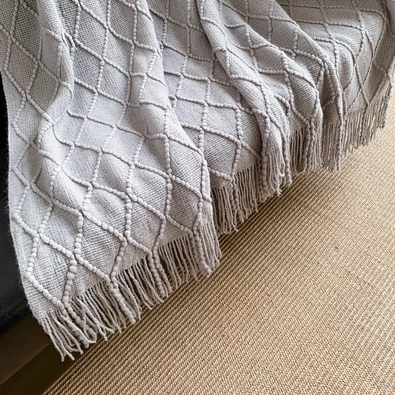 Gemütliche Strickdecke