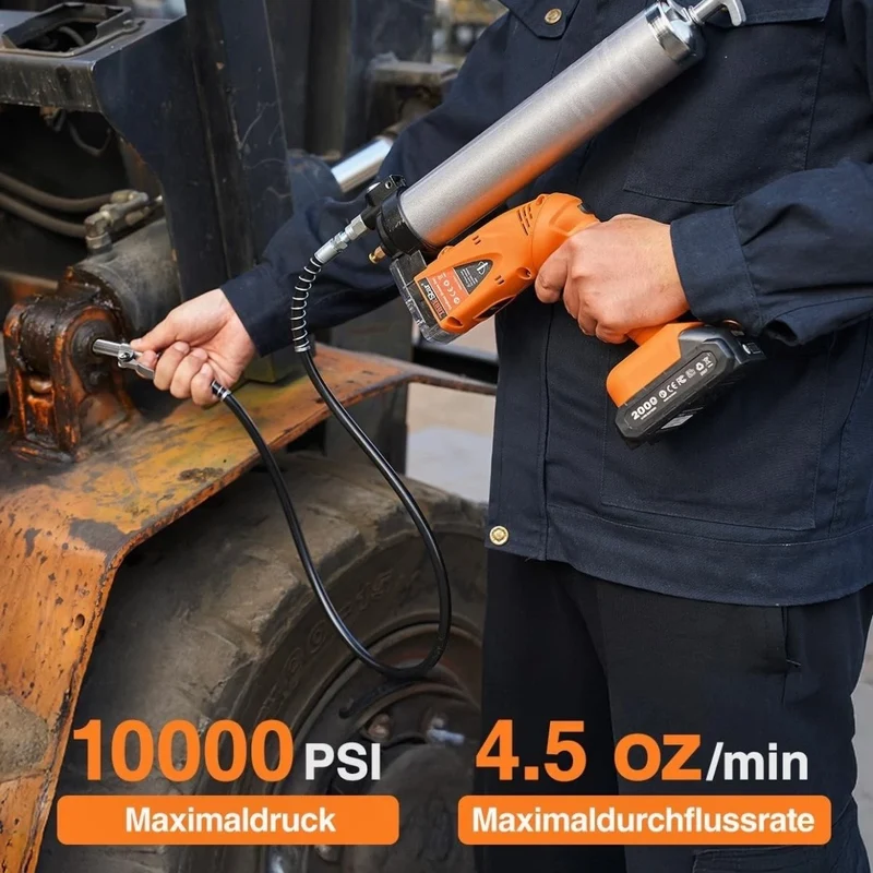 2in1 Akku Fettpresse Werkstattpresse Elektrisch Presse Werkstatt