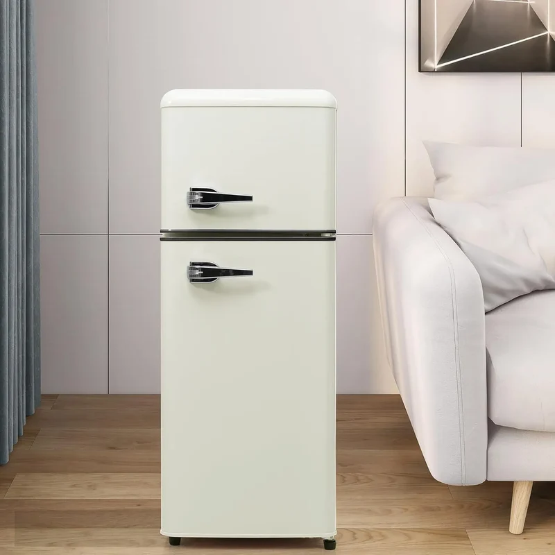 Kühlschrank, 92 L, Gefrierfach, 2 Temperaturzonen, Weiß, 116 kWh, Jahr, 64L Kühlvolumen, 28L Gefriervolumen, 105, 5 cm hoch, 7 Temperaturstufen