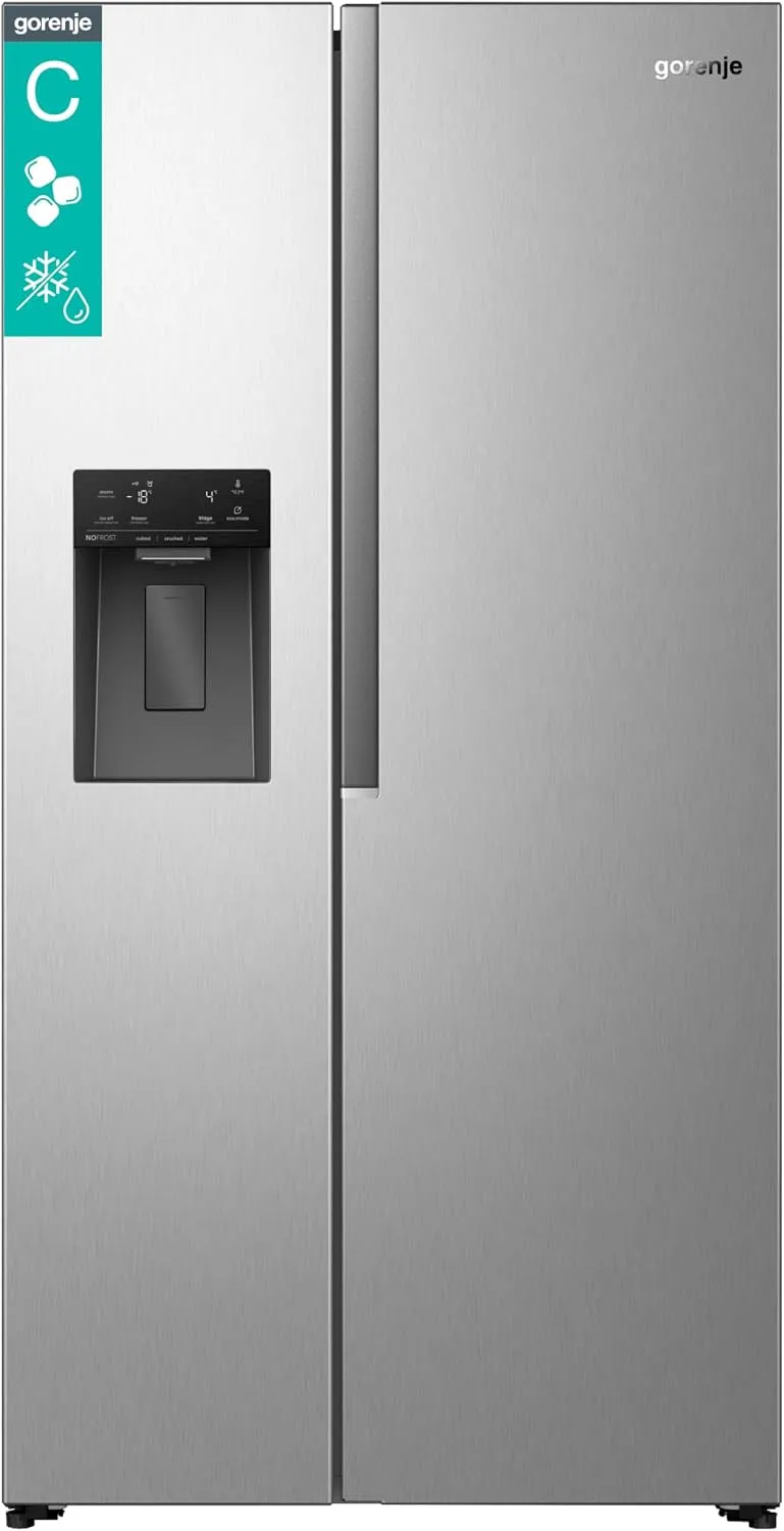 Gorenje NRS917C61x 37dB, Kühl-Gefrierkombination, 528 L, 91, 1 × 178, 6 × 61, 5 cm, 37 dB, No Frost, freistehend, Edelstahl, Inox, 528 Liter