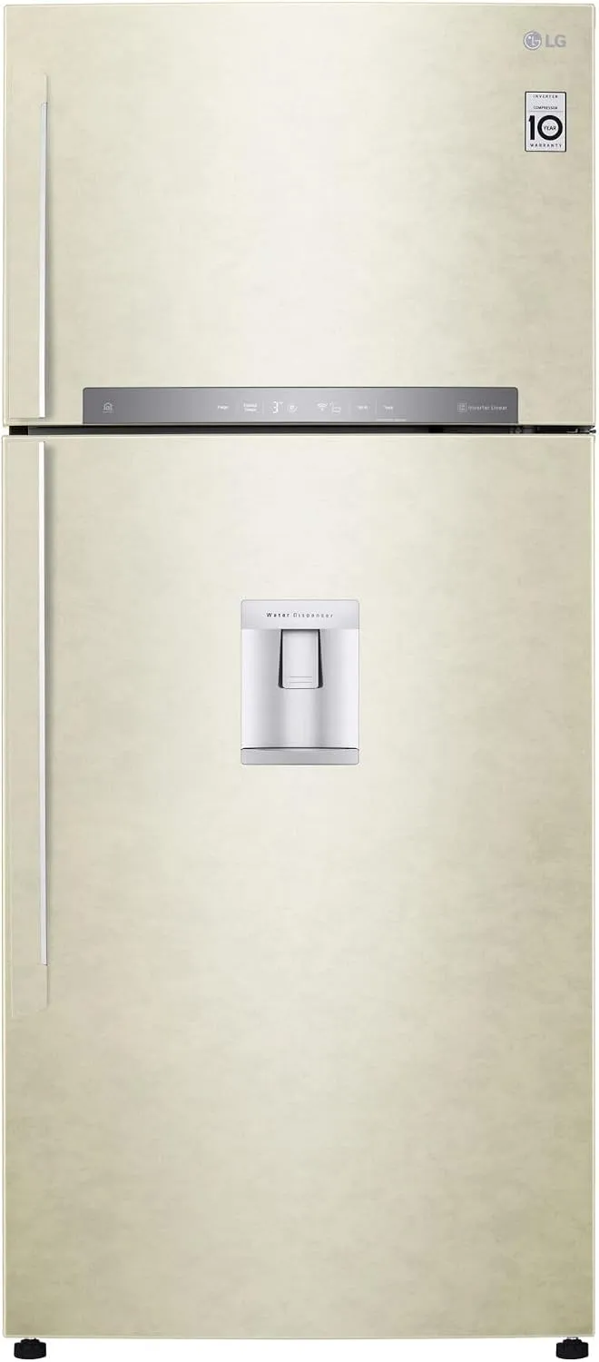 LG GTF744SEPED Kühlschrank, 509 L, Energieklasse E, WLAN, Inverter, Schublade 0 Grad, Klasse E, Türkühlung, Feuchtigkeitsmanagement, Wasserspender