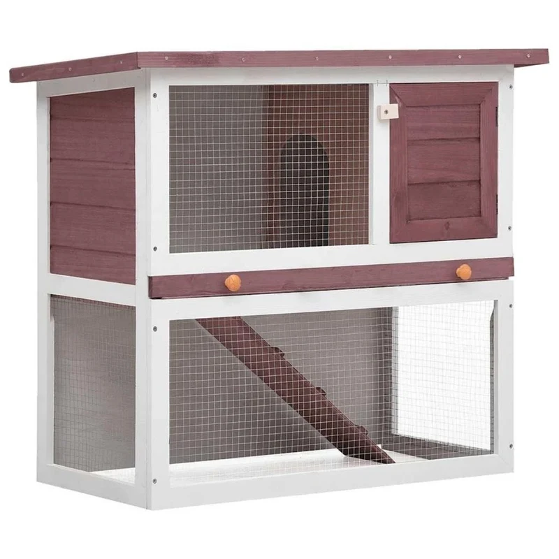 Kaninchenstall Hasenstall Kleintierstall Holz Freigehege Outdoor Stall