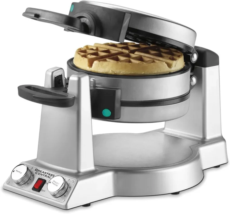 Cuisinart WAF-600C Waffeleisen und Frühstückscenter, Silber