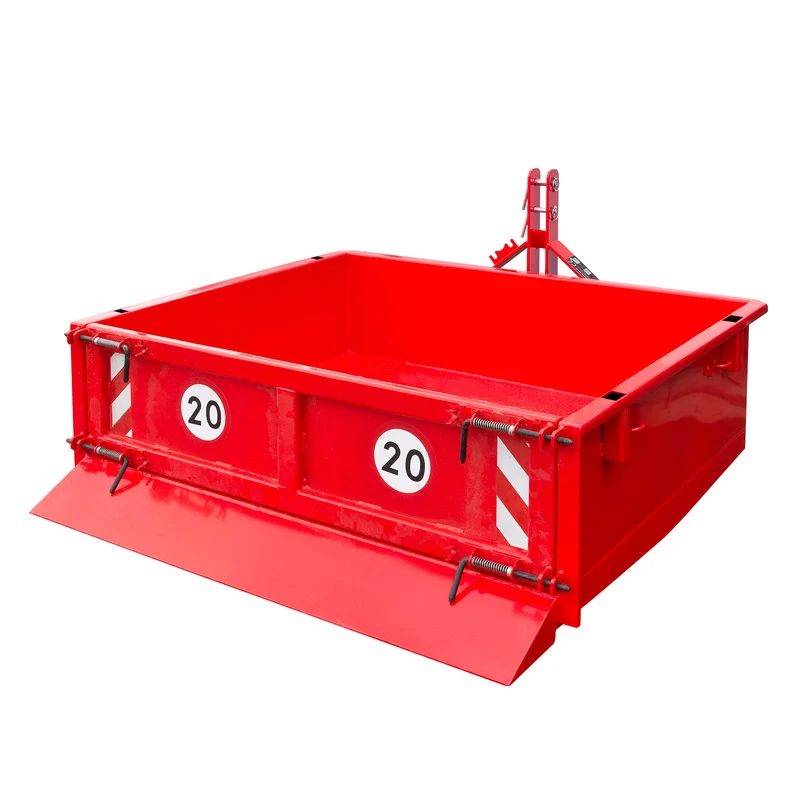 Heckcontainer Heckmulde Transportcontainer Mulde hydraulisch 125x180x40 cm