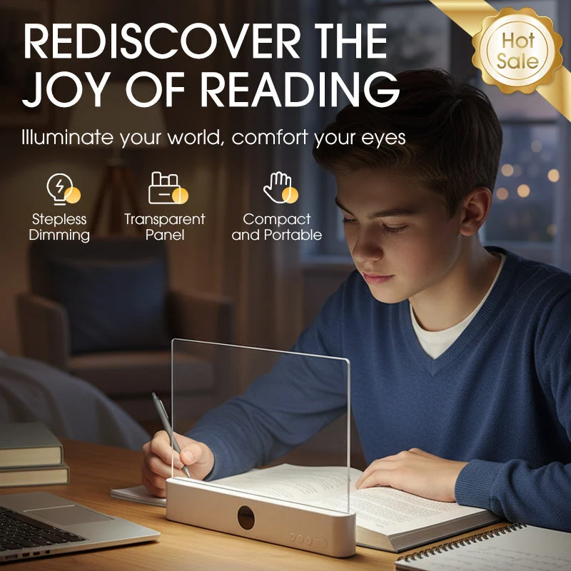 📚✨Tragbare augenschonende LED-Leselampe✔️Dimmbar & USB-aufladbar🔌