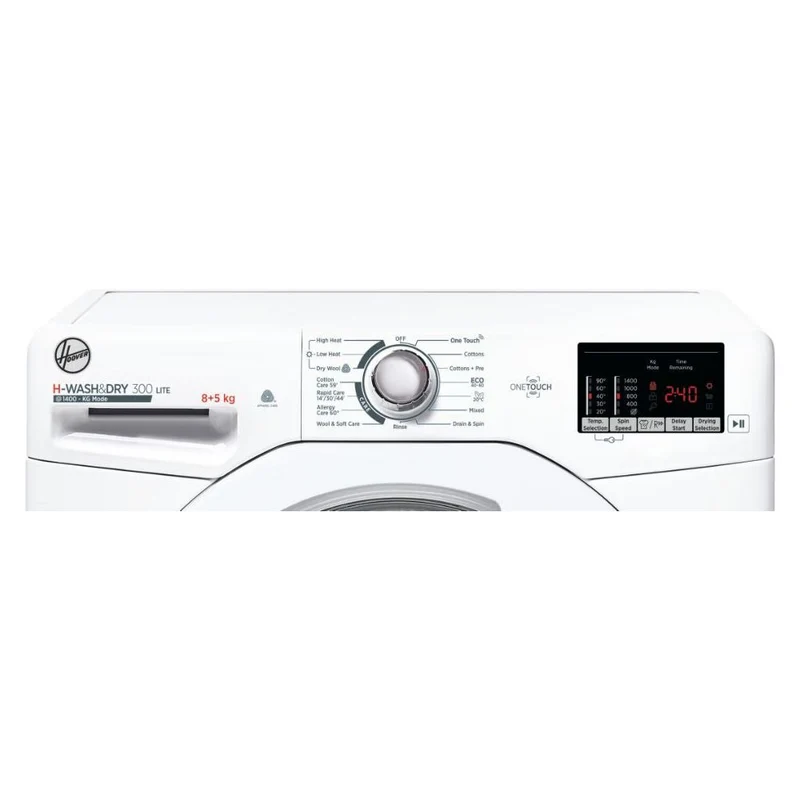 Hoover H-Wash & Dry 300 Lite 8KG/5KG 1400RPM freistehend Waschtrockner - Weiß | H3D 4852DE/1-80