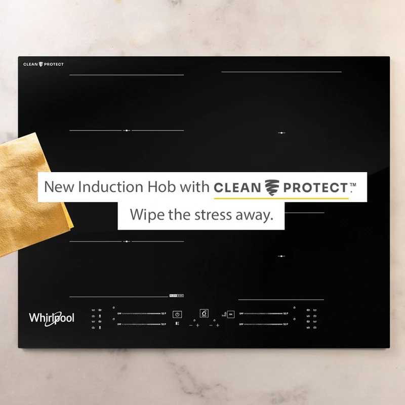 Whirlpool 60CM 4 Zone Induction Kochfeld mit CleanProtect - Schwarz | WF S3660 CPNE